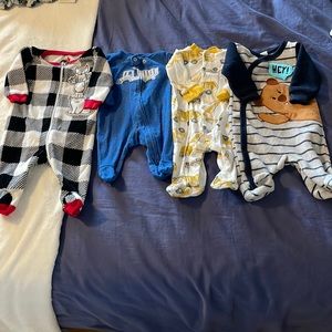 Lot of newborn 0-3 boys sleepers